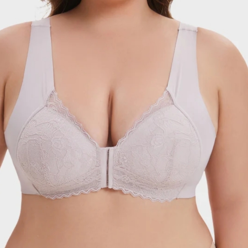 Shecurve New Women's Front Closure '5D' Shaping Wireless Bra Pink 7XL
